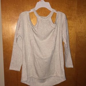 Express slash shoulder sweater